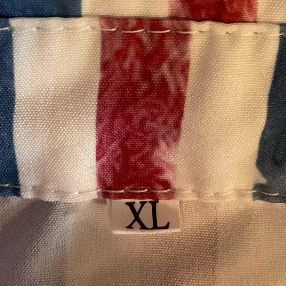 Womens Striped Short Sleeve Collared Button Up Blouse Size XL - Picture 7 of 8